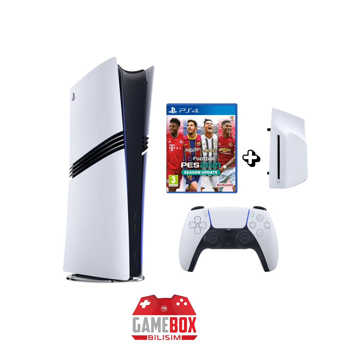 Sony PlayStation 5 Pro 2TB CFI7121 Avrupa Disk Sürücü PES2021 Tek Kol