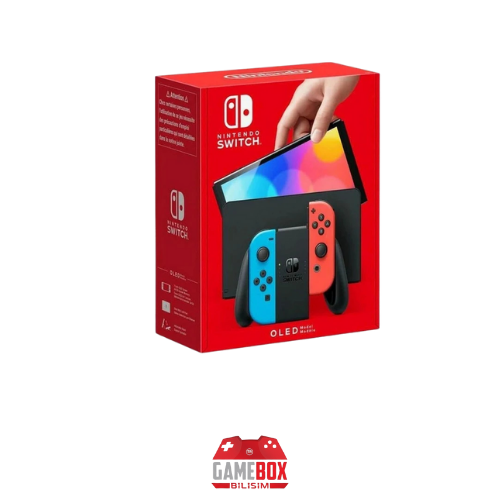 N Switch OLED Kırmızı Mavi Oyun Konsolu 