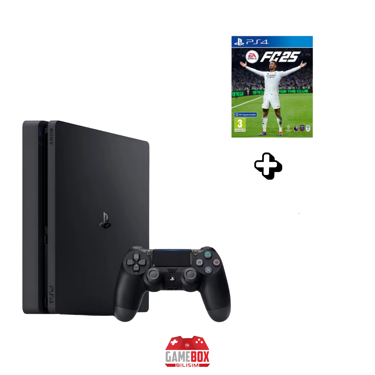 Sony Playstation 4 Slim 500 Gb + FC 25 1 Adet V2 Kol - PS4 (yenilenmis)